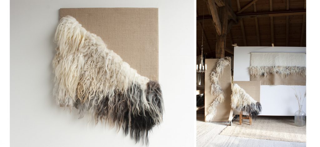 Babette Leertouwer atelier wol textiel kunstenaar wandkunst